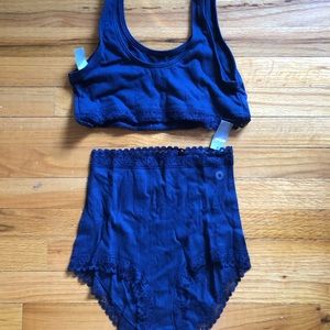 Aerie Lace & Cotton Undie Set